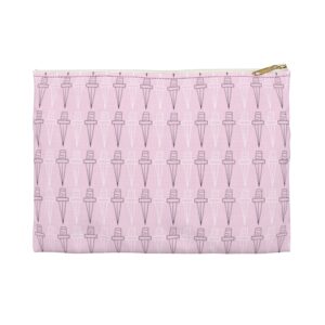 Dagger Print Flat Accessory Pouch Pink