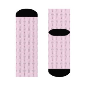 Dagger Print Socks Pink